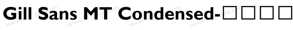 Gill Sans MT Condensed字体转换